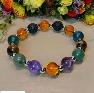 Amethyst Multi Stone Aromatherapy Bracelet